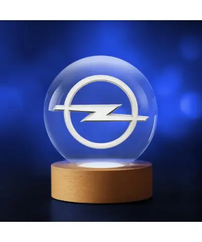 Kryształowa Kulka 3D Logo Opel Motoryzacja
