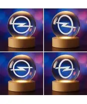 Kryształowa Kulka 3D Logo Opel Motoryzacja
