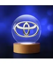Kryształowa Kulka 3D Logo Toyota Motoryzacja