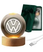 Kryształowa Kulka 3D Logo Volkswagen Motoryzacja