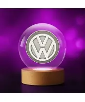 Kryształowa Kulka 3D Logo Volkswagen Motoryzacja