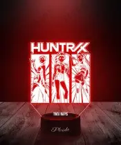 Lampka LED 3D Huntrix K-popowe Łowczynie Demonów Rumi Mira Zoey