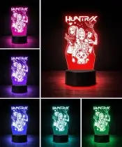 Lampka LED 3D K-popowe Łowczynie Demonów Huntrix Rumi Mira Zoey