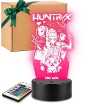 Lampka LED 3D K-popowe Łowczynie Demonów Huntrix Rumi Mira Zoey