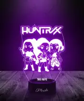 Lampka LED 3D K-pop Łowczynie Demonów Huntrix Rumi Mira Zoey