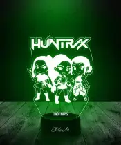 Lampka LED 3D K-pop Łowczynie Demonów Huntrix Rumi Mira Zoey