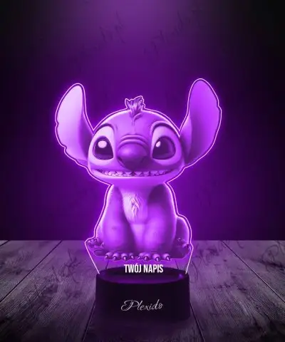 Lampka LED 3D Plexido Lilo i Stich Bajka Prezent