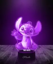 Lampka LED 3D Plexido Lilo i Stich Machający Bajka Prezent