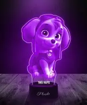Lampka LED 3D Plexido Psi Patrol Skye Bajka Prezent