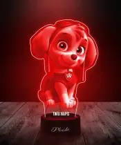 Lampka LED 3D Plexido Psi Patrol Skye Bajka Prezent