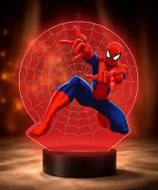 Lampka LED 3D Plexido z Nadrukiem Spiderman Film