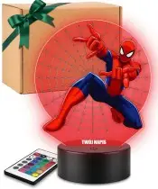 Lampka LED 3D Plexido z Nadrukiem Spiderman Film