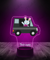 lampk_led_3d_plexido_z_nadrukiem_samochód_króliczek