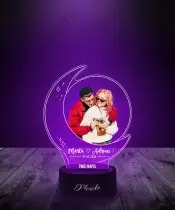 Lampka LED 3D Plexido Twoje Zdjęcie Imiona Prezent Na Walentynki