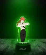 Lampka LED 3D Plexido z Nadrukiem UV Chainsaw Man Makima