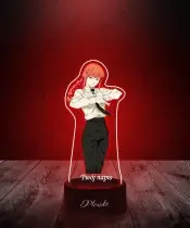 Lampka LED 3D Plexido z Nadrukiem UV Chainsaw Man Makima