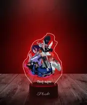 Lampka LED 3D Plexido z Nadrukiem UV Chainsaw Man Plakat