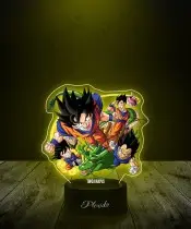 Lampka LED 3D Plexido z Nadrukiem UV Dragon Ball Smok Goku