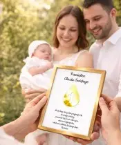 Pamiątka Chrztu Świętego Personalizowany Prezent Dla Dziecka