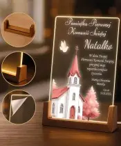 Pamiątka Pierwszej Komunii Świętej Lampka Nocna LED