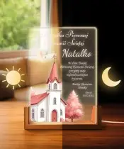 Pamiątka Pierwszej Komunii Świętej Lampka Nocna LED