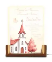 Pamiątka Pierwszej Komunii Świętej Lampka Nocna LED