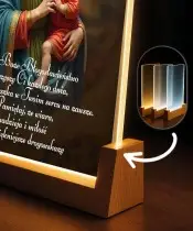 Pierwsza Komunia Święta Prezent Pamiątka Ramka LED Maryja