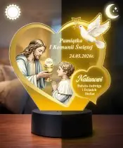 Lampka LED Plexido Pamiątka Pierwszej Komunii Świętej Dla Chłopca Jezus