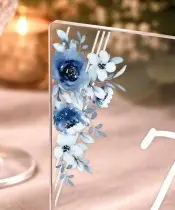 Numery Na Stół Weselny Personalizowane Z Imionami i Datą
