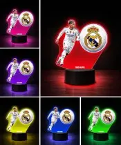 Lampka Nocna LED 3D Federico Valverde Piłka Nożna Real Madryt z Imieniem