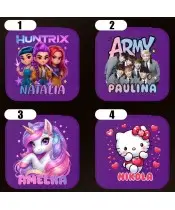 Personalizowany Zestaw do Tworzenia Bransoletek Charms Kuromi z Imieniem + Szkatułka