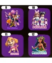 Personalizowany Zestaw do Tworzenia Bransoletek Charms Kuromi z Imieniem + Szkatułka