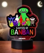 Lampka Garten of Banban LED 3D Personalizowana z Imieniem Prezent dla Dziecka
