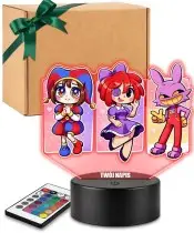 Lampka Amazing Digital Circus LED 3D Personalizowana z Imieniem Prezent dla Dziecka