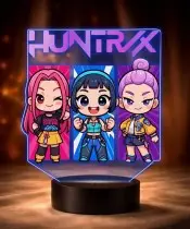 Lampka Huntrix Chibi LED 3D Personalizowana Imię Prezent