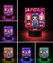 Lampka Huntrix Chibi LED 3D Personalizowana Imię Prezent