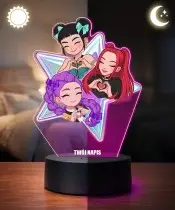 Lampka Huntrix Gwiazda LED 3D Personalizowana z Imieniem