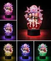 Lampka Huntrix KPop LED 3D Personalizowana z Imieniem Prezent