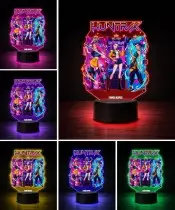 Lampka LED 3D Huntrix Personalizowana z Imieniem Napisem Prezent dla Dziewczynki Fanów Huntrix K-Pop