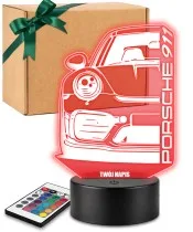 Lampka LED 3D Plexido Samochód Porsche 911