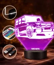 3D-Plexido-LED-Lampe Auto Mercedes AMG G 63