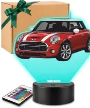 3D-LED-Lampe mit UV-Druck Auto MINI Cooper S