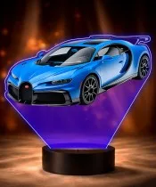 3D-LED-Lampe mit UV-Druck Auto Bugatti Chiron
