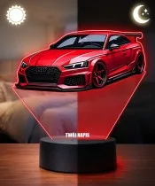 3D-LED-Lampe mit UV-Druck Auto Audi RS5 Coupe