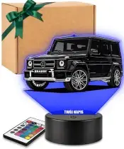 3D-LED-Lampe mit UV-Druck Auto Mercedes G-Klasse Brabus 800