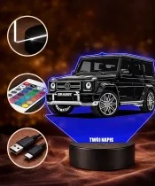 3D-LED-Lampe mit UV-Druck Auto Mercedes G-Klasse Brabus 800