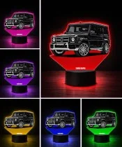3D-LED-Lampe mit UV-Druck Auto Mercedes G-Klasse Brabus 800