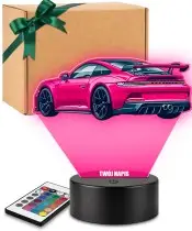 3D-LED-Lampe mit UV-Druck Auto Porsche 911 GT3