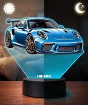 3D-LED-Lampe mit UV-Druck Auto Porsche 911 GT3 RS