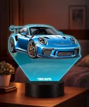 3D LED Lamp with UV Print Car Porsche 911 GT3 RS